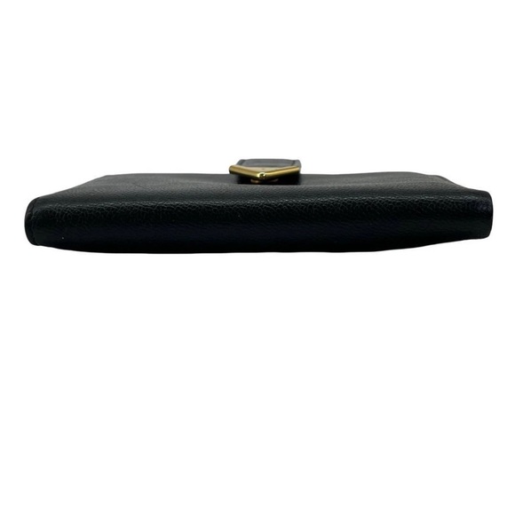 Yves Saint Laurent Black Wallet with Gold Accent - Picture 4 of 13